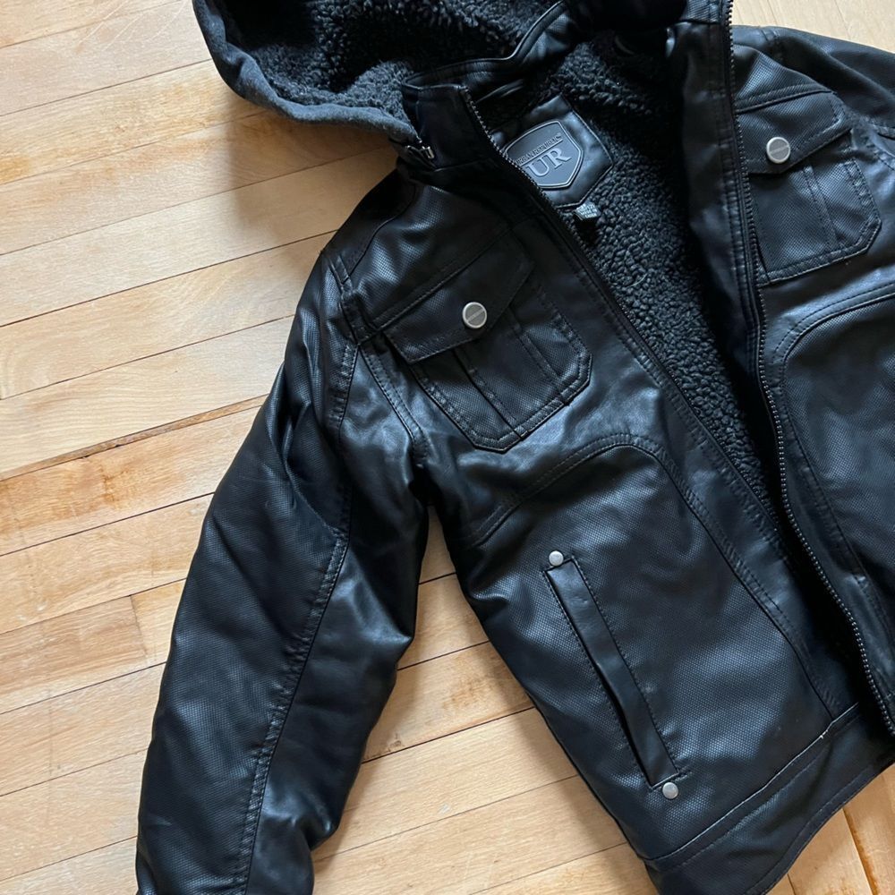 Urban Republic Black Jacket with Fleece Lining - Picture 2 of 5